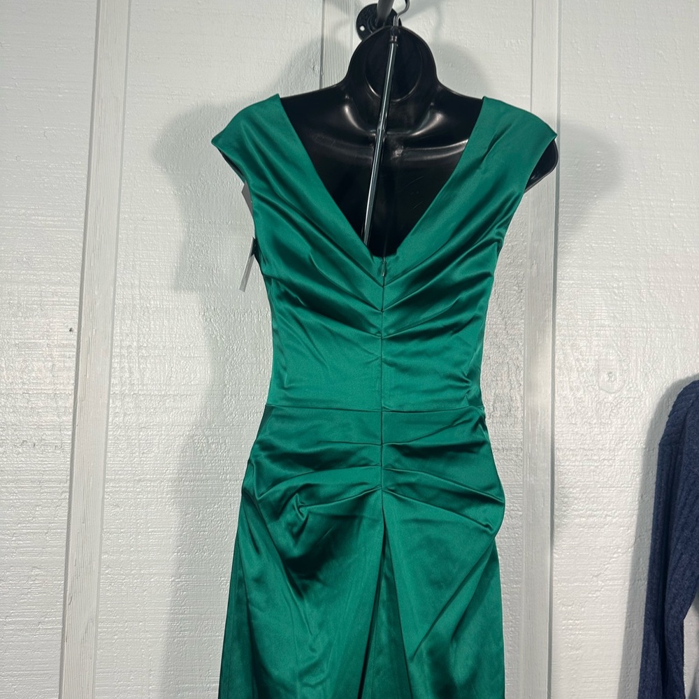 Betsy & Adam Women’s Green Cap Sleeve Dress Size 2 NWT - Picture 9 of 12